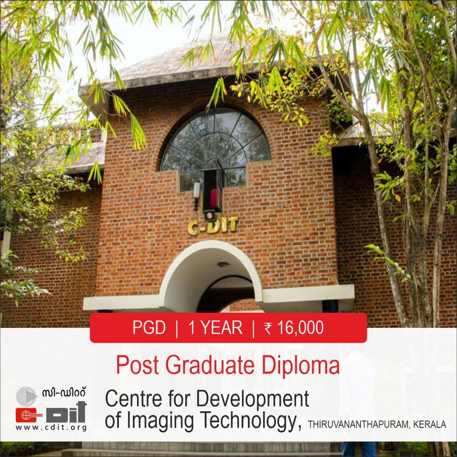 Post Graduate Diploma(Computer Applications) at Centre For Development of Imaging Technology, Trivandrum